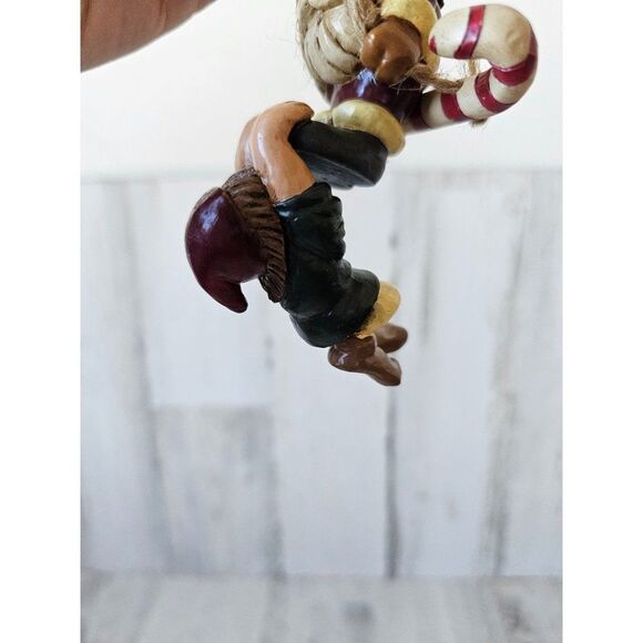 BP? 2001 Santa Candy Cane swing elf ornament Xmas tree - Picture 5 of 8